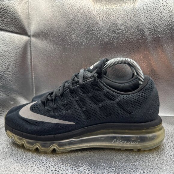 Size‎ 7 Nike Air Max 2016 Black Womens Lace-Up Comfort Running Shoes 806772-001 - Picture 8 of 11